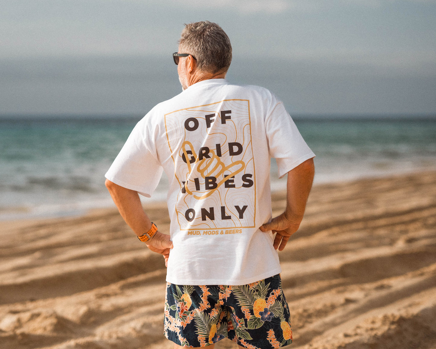 Off-Grid Vibes Only -  Heavy Oversized T-Shirt